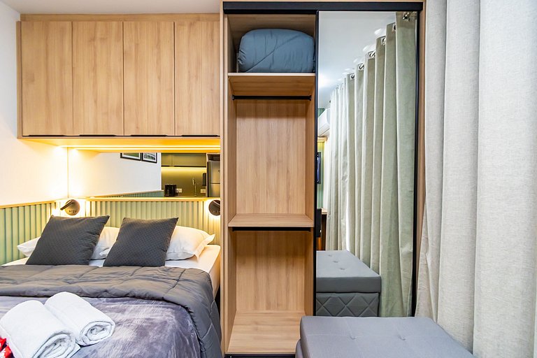 Studio Completo com Garagem no Cena Living-CNA1305