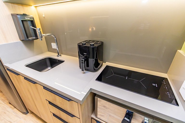 Studio Completo com Garagem no Cena Living-CNA1305