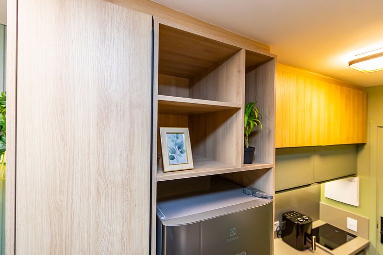 Studio Completo com Garagem no Cena Living-CNA1305