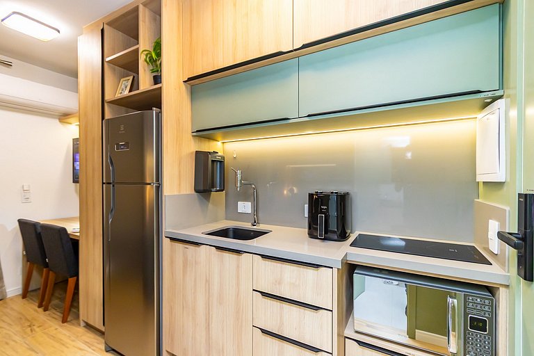 Studio Completo com Garagem no Cena Living-CNA1305