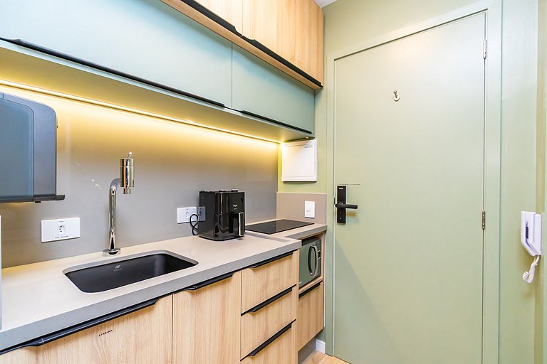 Studio Completo com Garagem no Cena Living-CNA1305