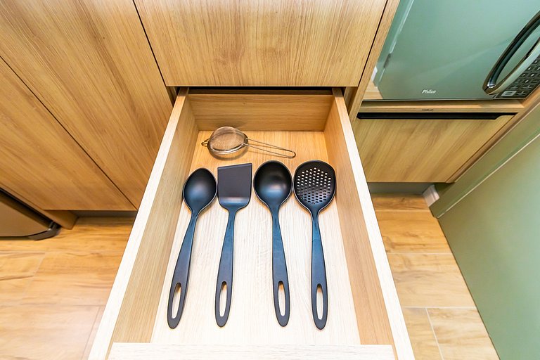 Studio Completo com Garagem no Cena Living-CNA1305