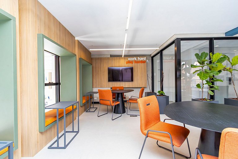 Studio Completo com Garagem no Cena Living-CNA1305