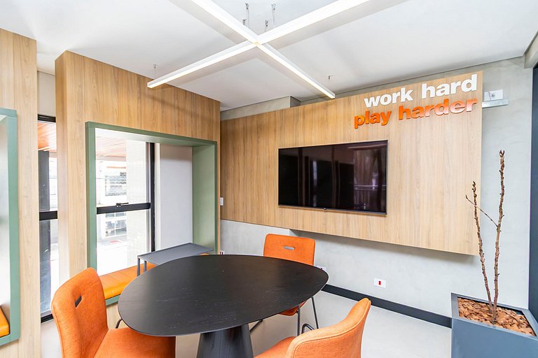 Studio Completo com Garagem no Cena Living-CNA1305