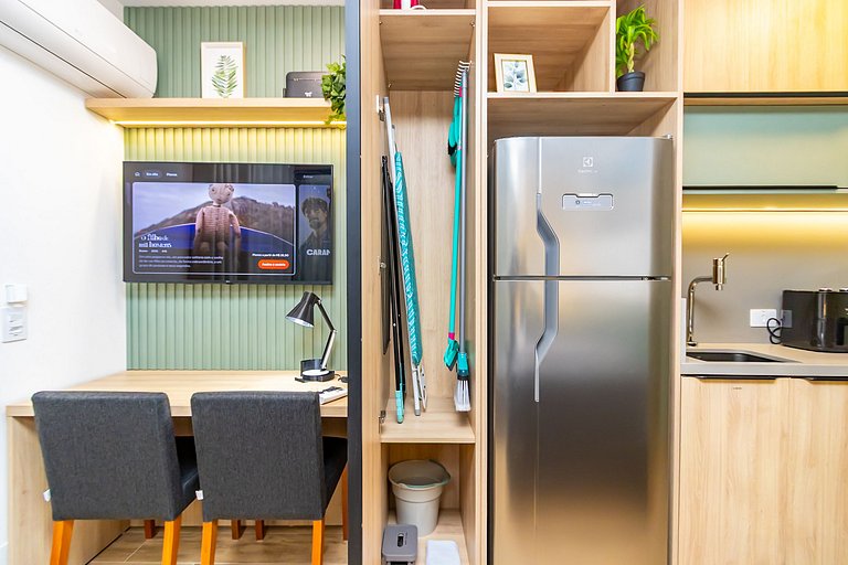 Studio Completo com Garagem no Cena Living-CNA1305