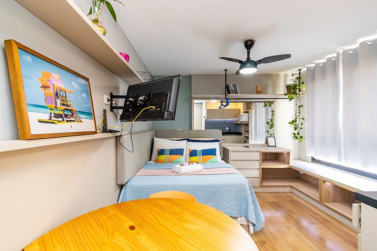 Studio Super Confortável no All You Need - ALL0819