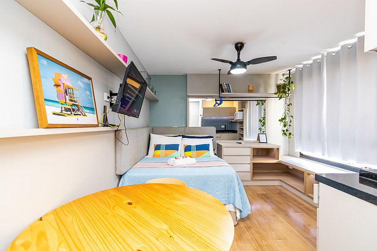 Studio Super Confortável no All You Need - ALL0819