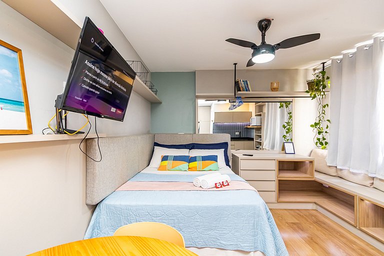 Studio Super Confortável no All You Need - ALL0819