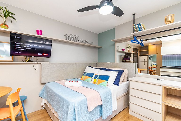 Studio Super Confortável no All You Need - ALL0819