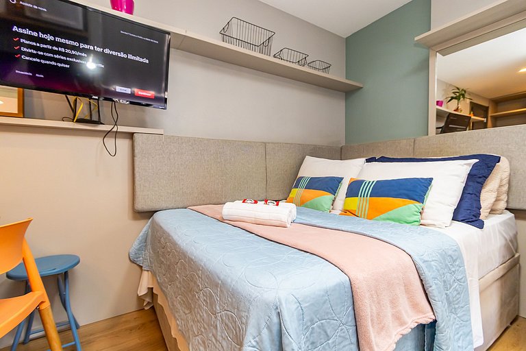Studio Super Confortável no All You Need - ALL0819