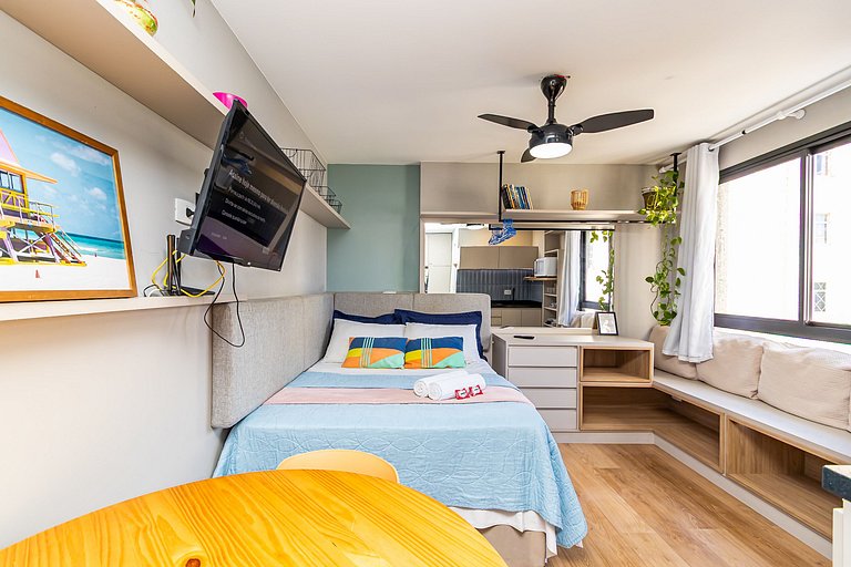 Studio Super Confortável no All You Need - ALL0819