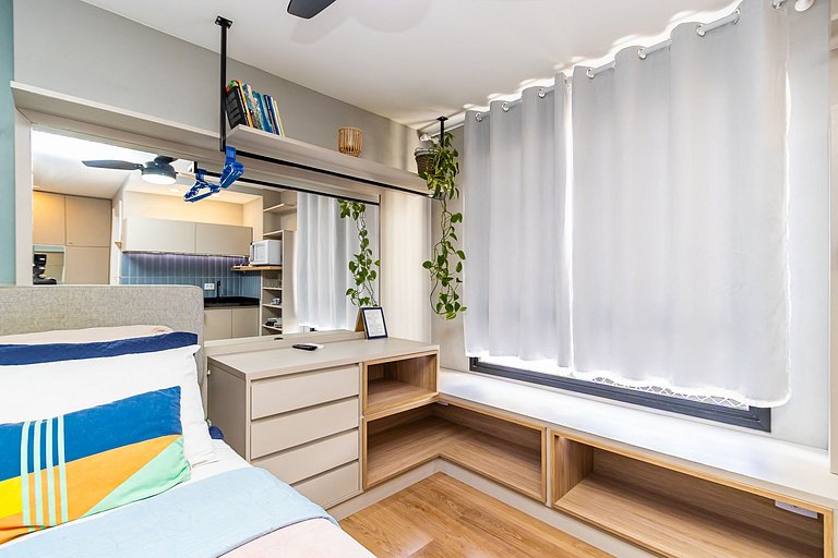 Studio Super Confortável no All You Need - ALL0819