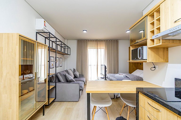 Studio em Prédio com Piscina no Portão - DOR0509B