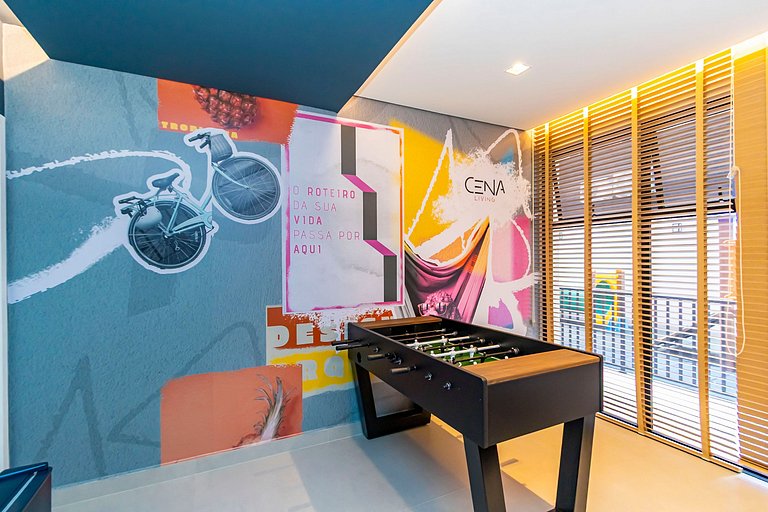 Charme Curitibano, apto 1q super completo -CNA0813