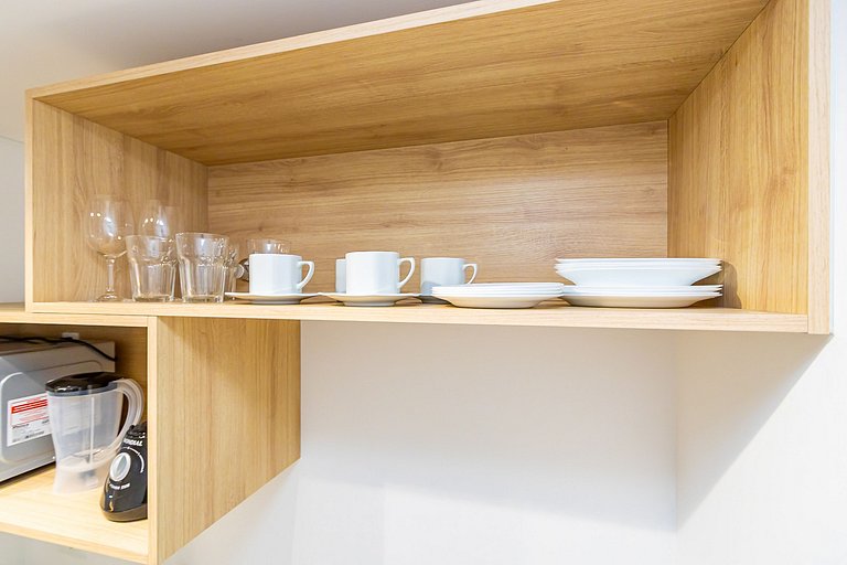 Studio em prédio novo no Centro - MAN1708