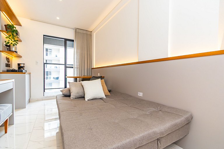 Apto de 1q aconchegante e super completo - VIC0802