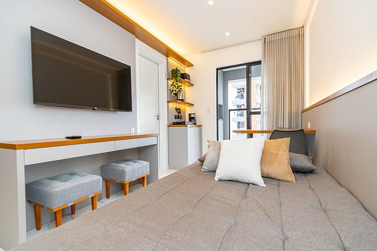 Apto de 1q aconchegante e super completo - VIC0802