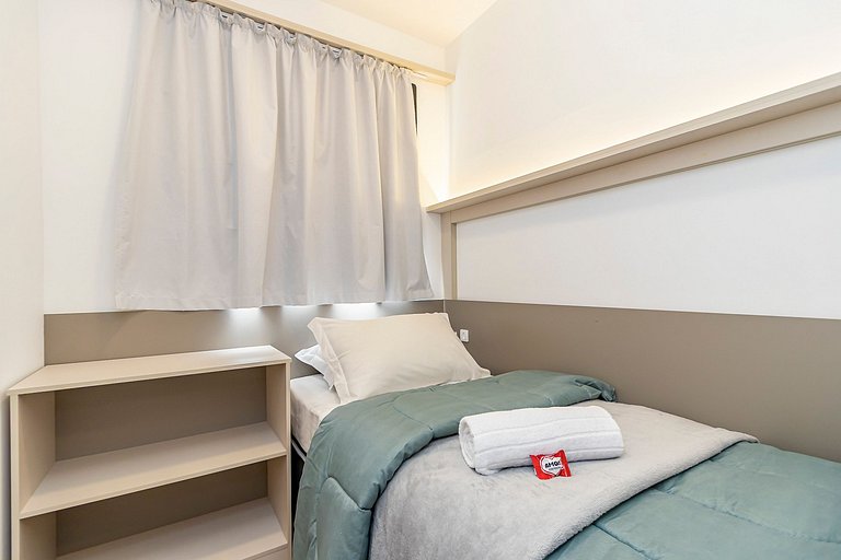 Apto de 2q super iluminado e ensolarado - CNA0309