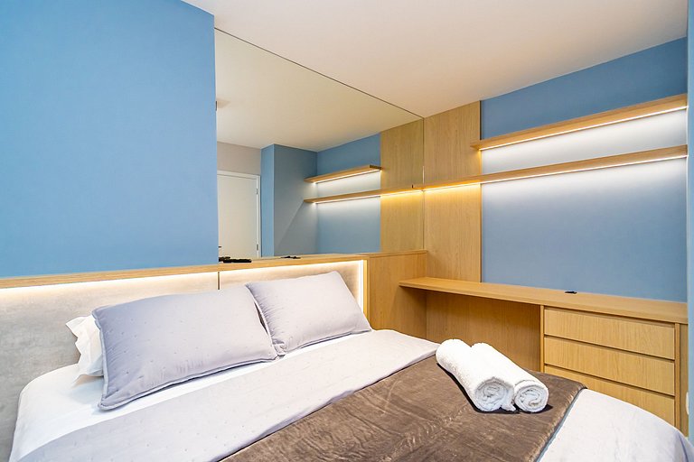 Apto de 2q, c/ vaga em prédio com Piscina -IBI0407