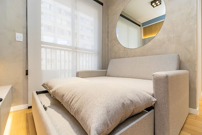 Apto de 2q, c/ vaga em prédio com Piscina -IBI0407