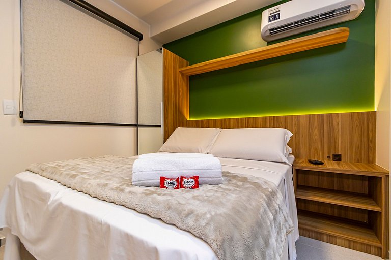 Studio c/ vaga em prédio com piscina - IBI0802