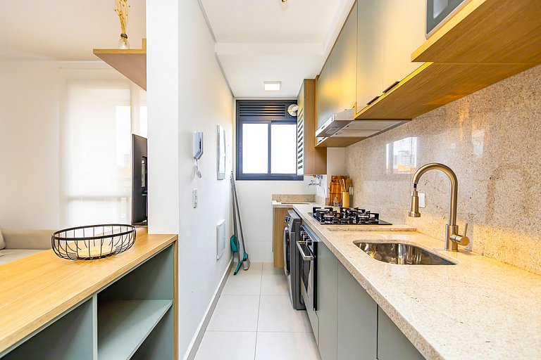 Apartamento de 2q c/ vaga em região nobre -SOU401A