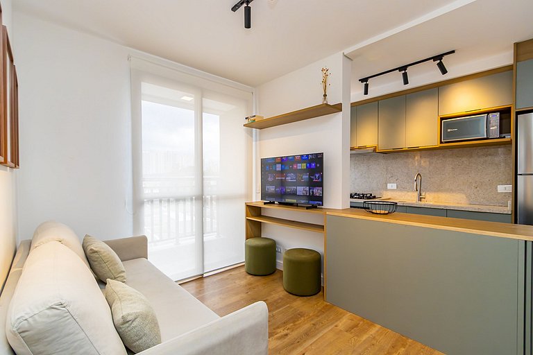 Apartamento de 2q c/ vaga em região nobre -SOU401A