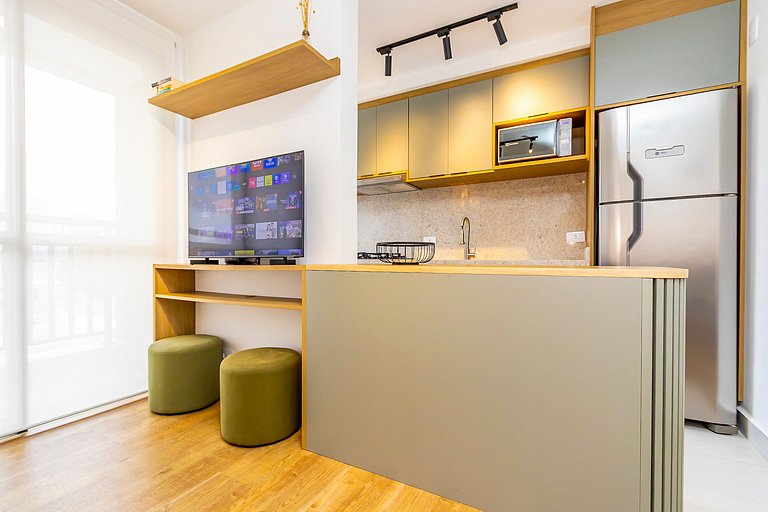 Apartamento de 2q c/ vaga em região nobre -SOU401A