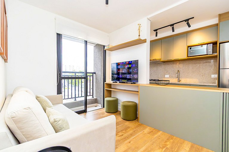 Apartamento de 2q c/ vaga em região nobre -SOU401A