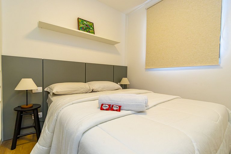 Apartamento de 2q c/ vaga em região nobre -SOU401B