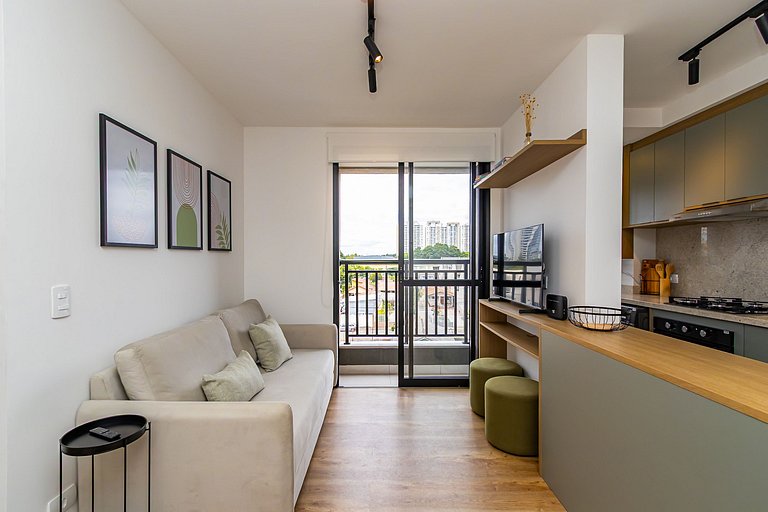 Apartamento de 2q c/ vaga em região nobre -SOU401B