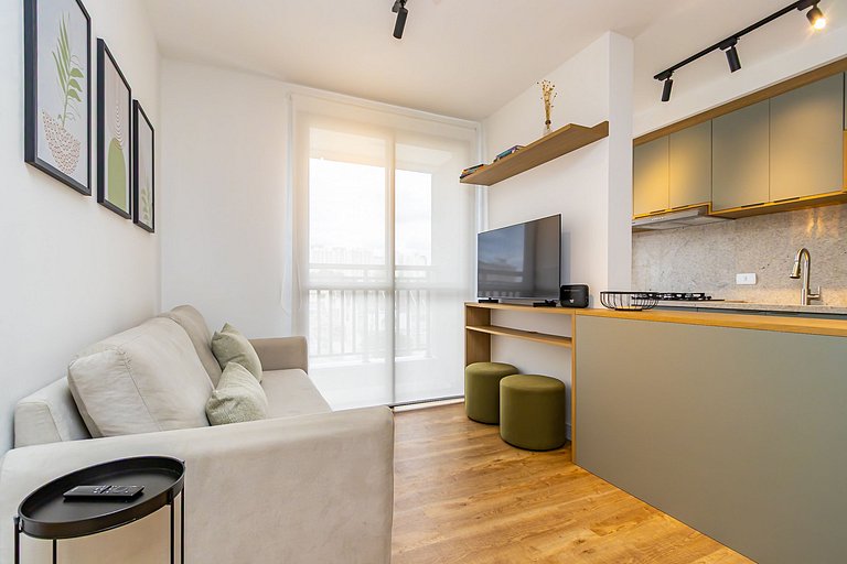 Apartamento de 2q c/ vaga em região nobre -SOU401B