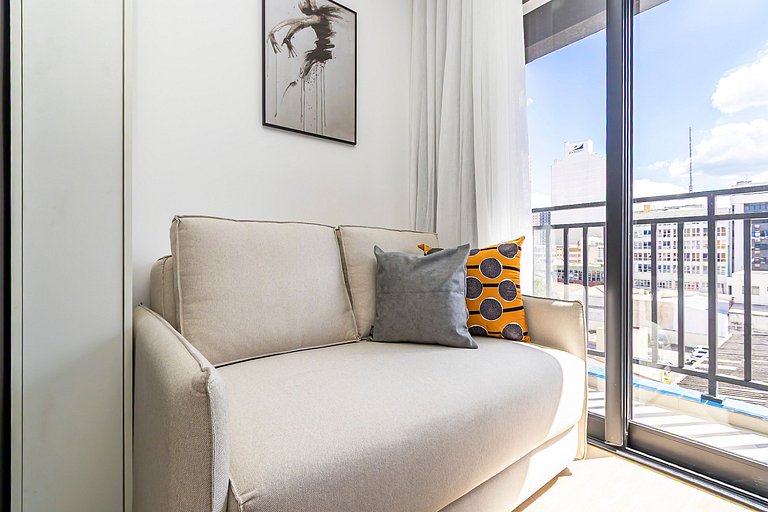 Apto ensolarado, no centro p/ 4 pessoas - CNA0606