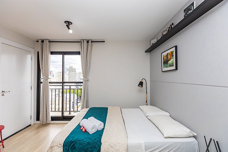 Studio p/ 4 pessoas com vista do Centro - ALL1402