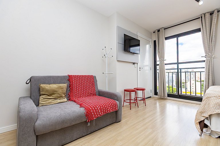 Studio p/ 4 pessoas com vista do Centro - ALL1402