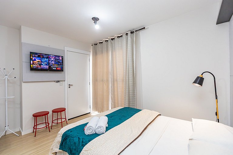 Studio p/ 4 pessoas com vista do Centro - ALL1402