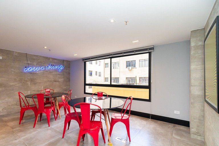 Studio p/ 4 pessoas com vista do Centro - ALL1402