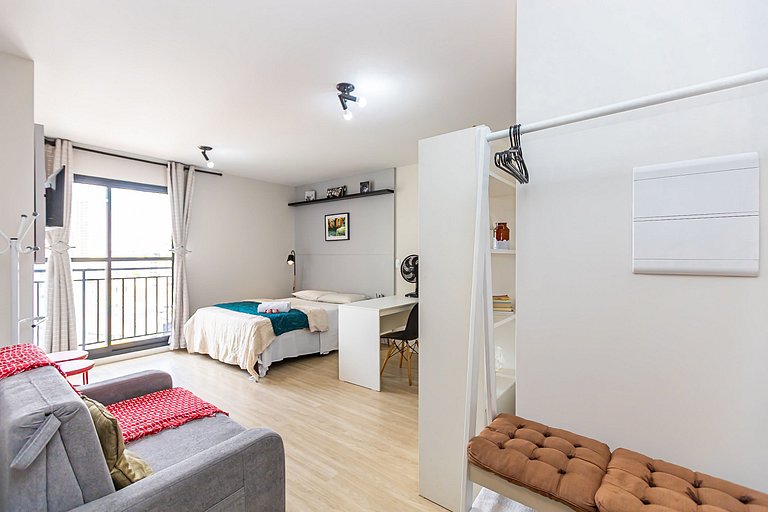 Studio p/ 4 pessoas com vista do Centro - ALL1402