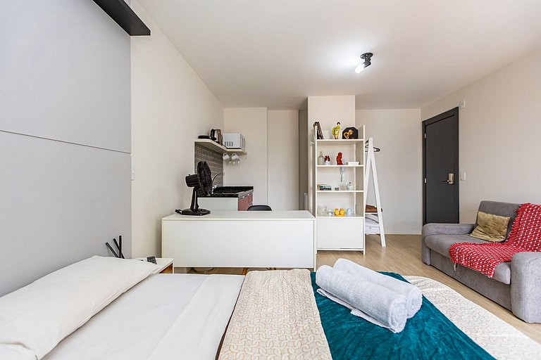 Studio p/ 4 pessoas com vista do Centro - ALL1402