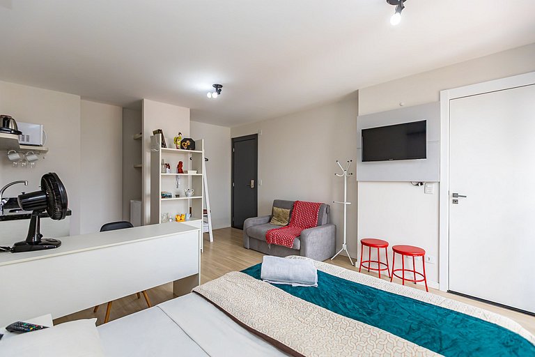 Studio p/ 4 pessoas com vista do Centro - ALL1402