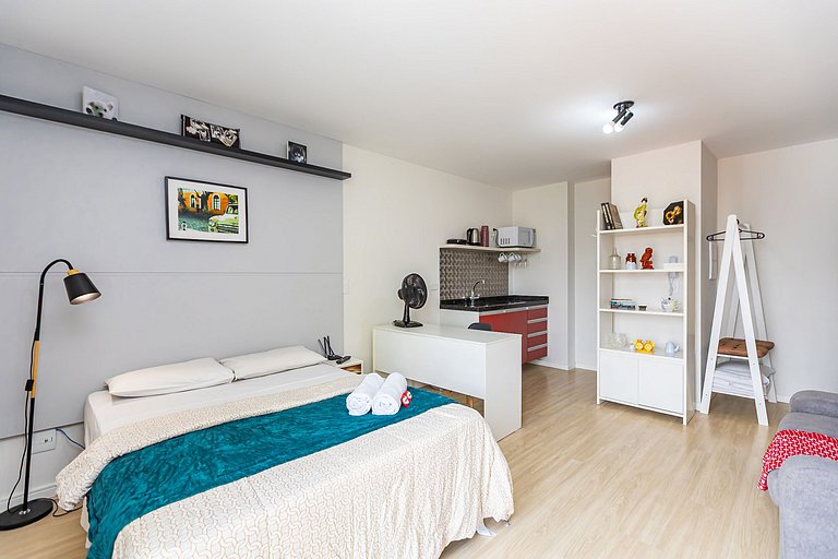 Studio p/ 4 pessoas com vista do Centro - ALL1402