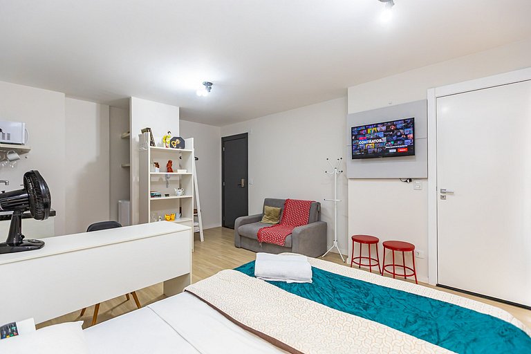 Studio p/ 4 pessoas com vista do Centro - ALL1402