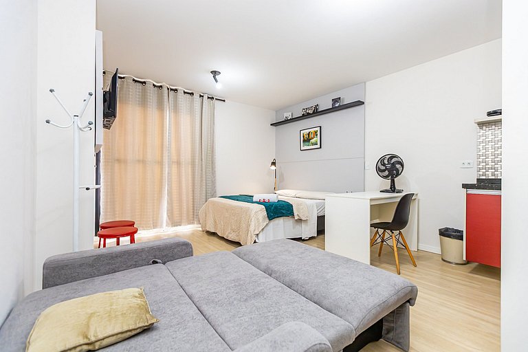 Studio p/ 4 pessoas com vista do Centro - ALL1402