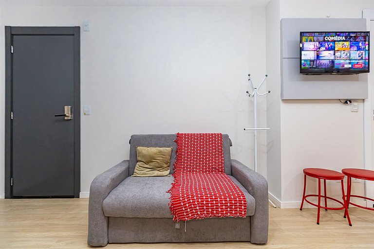 Studio p/ 4 pessoas com vista do Centro - ALL1402