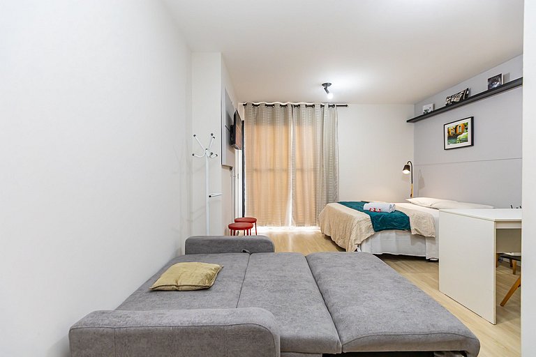 Studio p/ 4 pessoas com vista do Centro - ALL1402