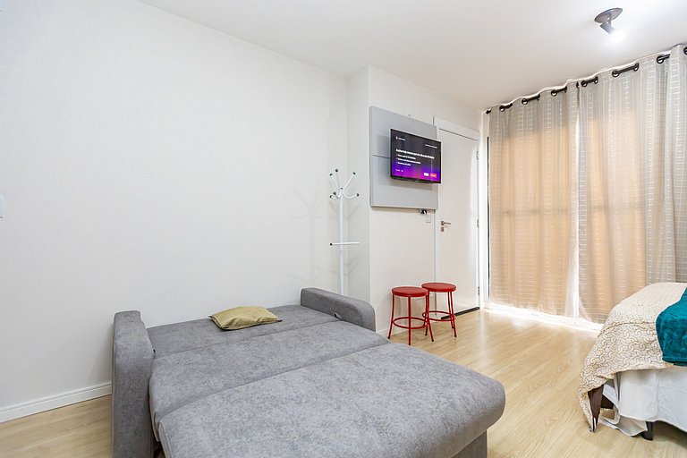 Studio p/ 4 pessoas com vista do Centro - ALL1402