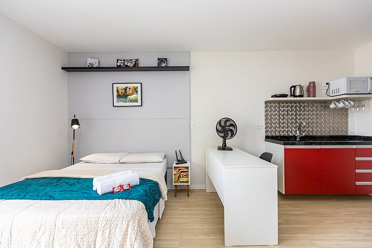 Studio p/ 4 pessoas com vista do Centro - ALL1402