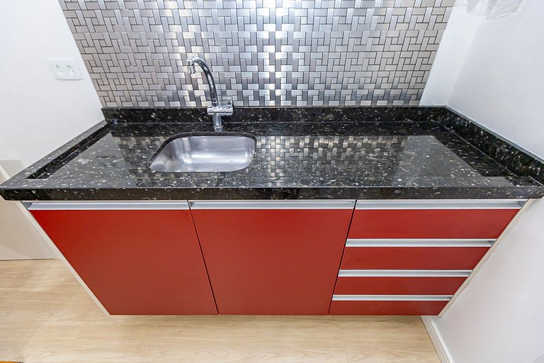 Studio p/ 4 pessoas com vista do Centro - ALL1402