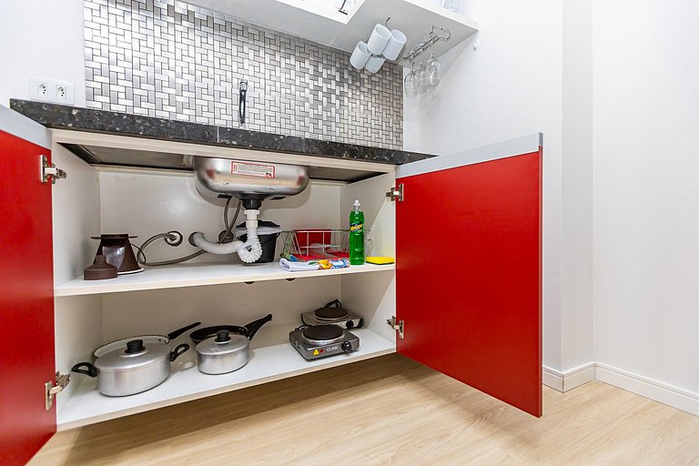 Studio p/ 4 pessoas com vista do Centro - ALL1402