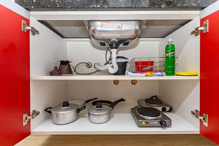 Studio p/ 4 pessoas com vista do Centro - ALL1402